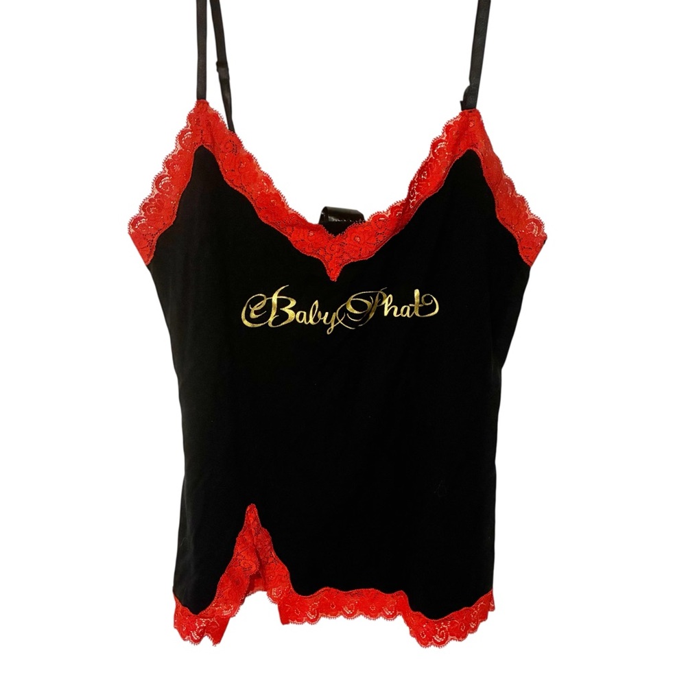 Baby Phat Black and Red Camisole